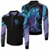 Holographic Wolf 3D T Shirt Hoodie Sweater Jersey Bomber Jacket Model 2504 Bomber Jacket
