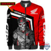 Honda Racing Cbr Ghost Rider Custom Name Bomber Jacket
