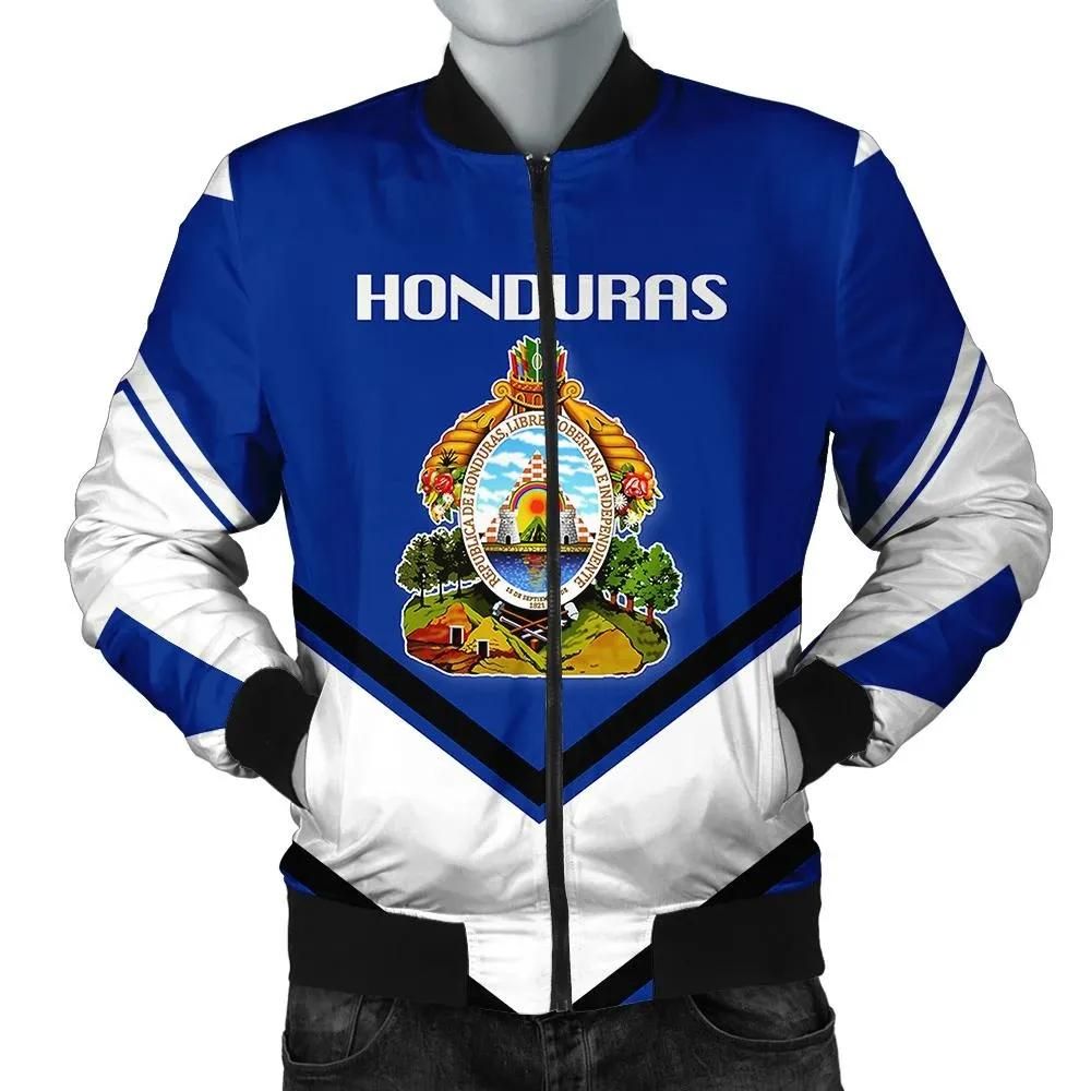Honduras Coat Of Arms Men Bomber Jacket Lucian Style J5W Bomber Jacket Honduras Coat Of Arms Men Bomber Jacket Lucian Style J5W Bomber Jacket
