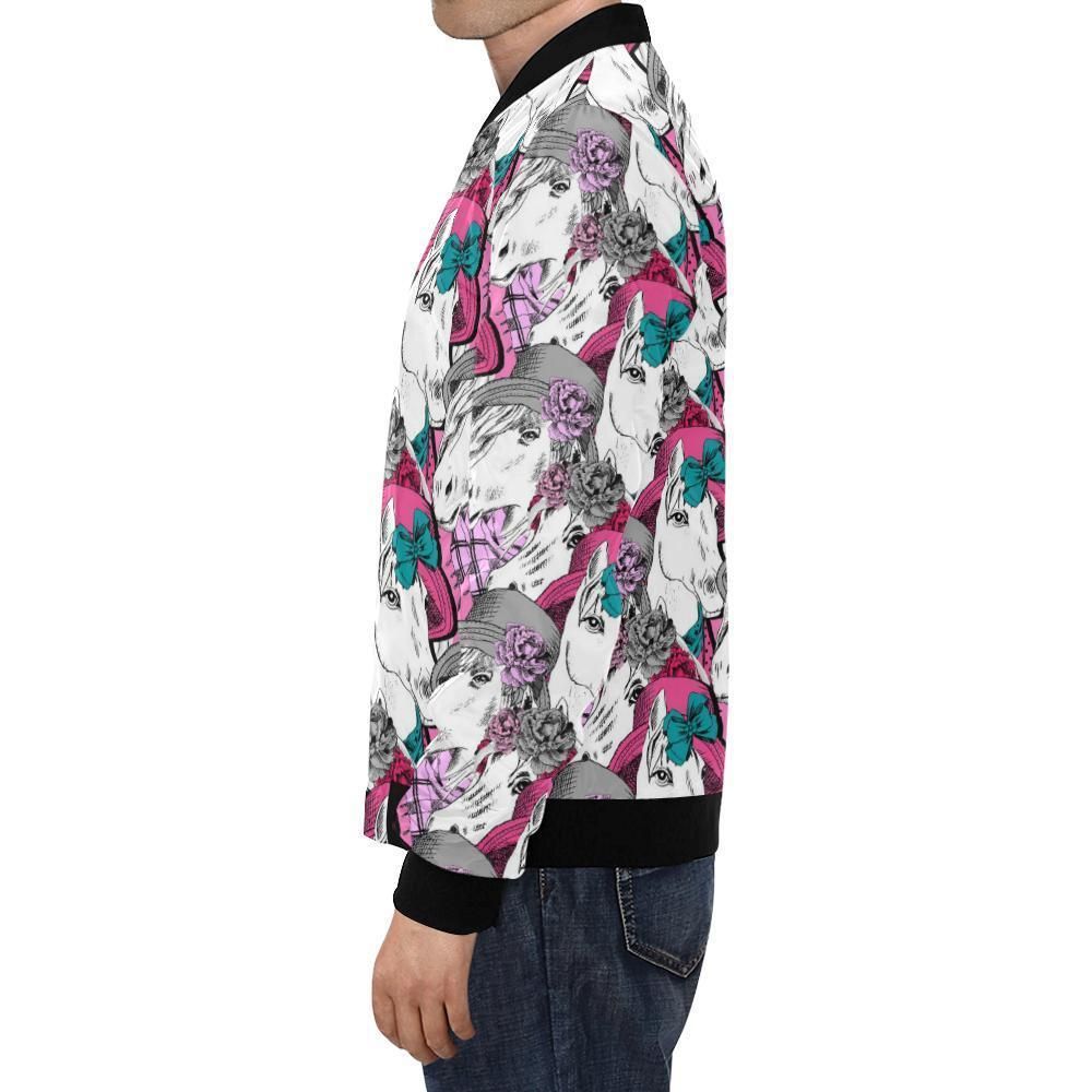 Horse-Pattern-Print-Mens-Bomber-Jacket-1