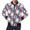 Horse Pattern Print Mens Bomber Jacket