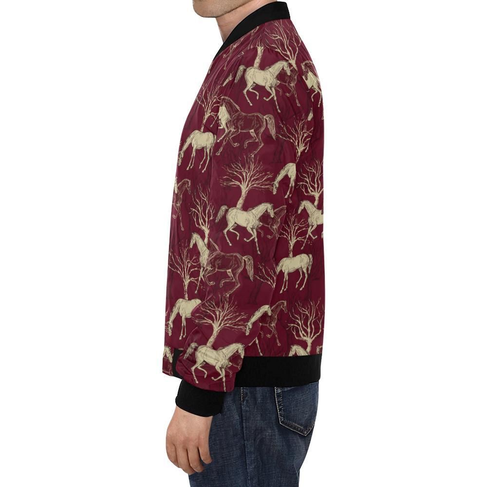 Horse-Print-Pattern-Mens-Bomber-Jacket-1