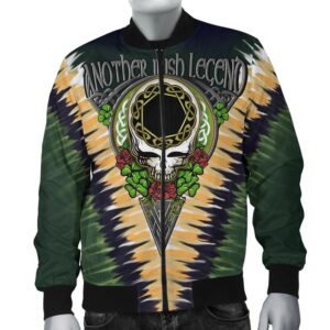 House of WALL Ireland Bomber Jacket - GD Irish Legend Shamrock V Tie-Dye A7 Bomber Jacket