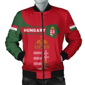 Hungary Coat Of Arms Men Bomber Jacket  Simple Style J78 Bomber Jacket
