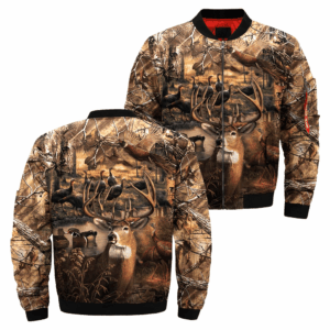Hunting Forest Animal Bomber Jacket TV151220 Bomber Jacket