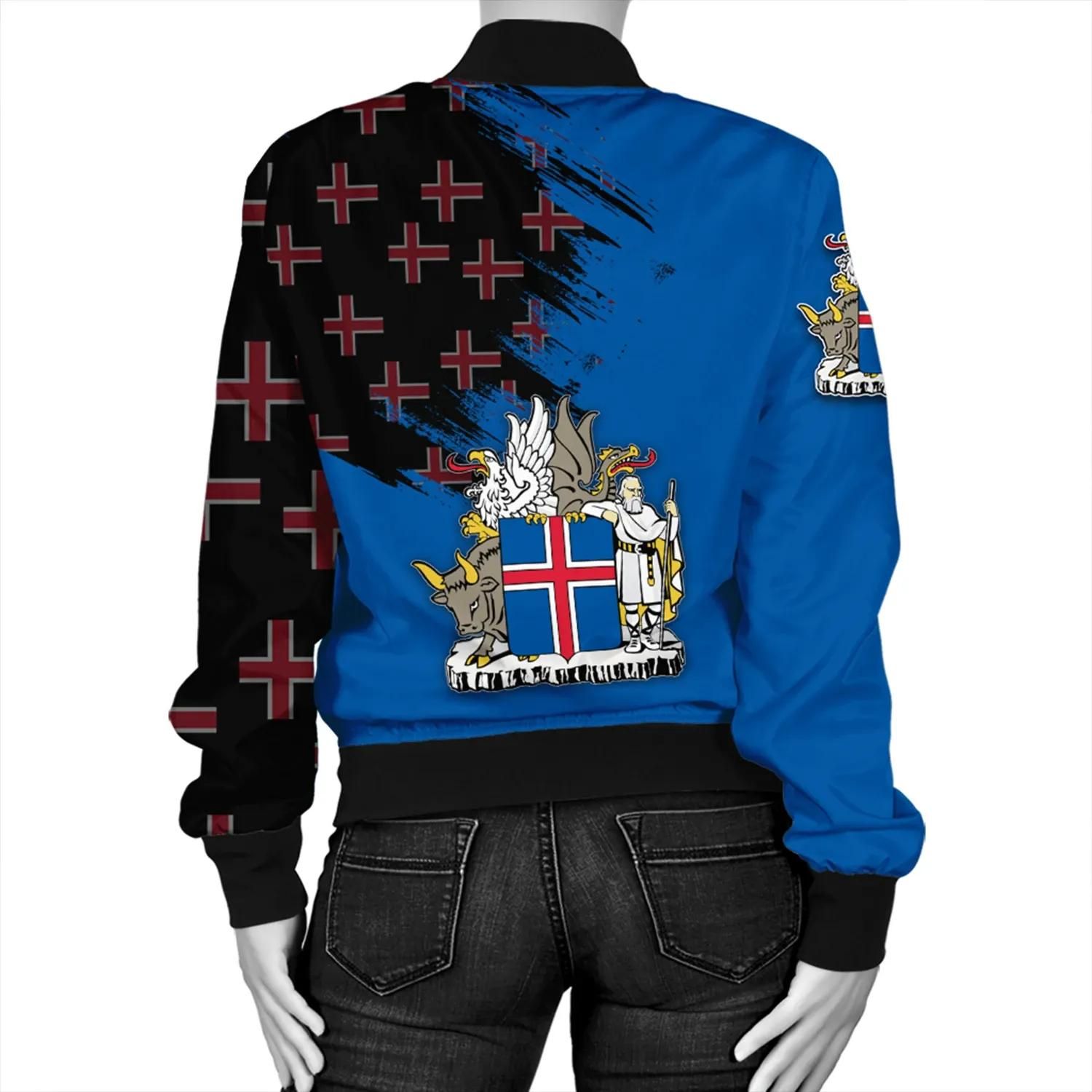 Iceland-Coat-Of-Arms-Womens-Bomber-Jacket-Flag-Style-JH-Bomber-Jacket-1