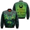 In A World Full Of Basic Witches Be A Maleficent Printed Pullover 3D Bomber Jacket