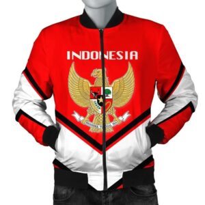 Indonesia Coat Of Arms Men Bomber Jacket Lucian Style J5W Bomber Jacket