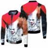 It Balloon Pennywise Halloween 3D T Shirt Hoodie Sweater Jersey Bomber Jacket Model 2602 Bomber Jacket