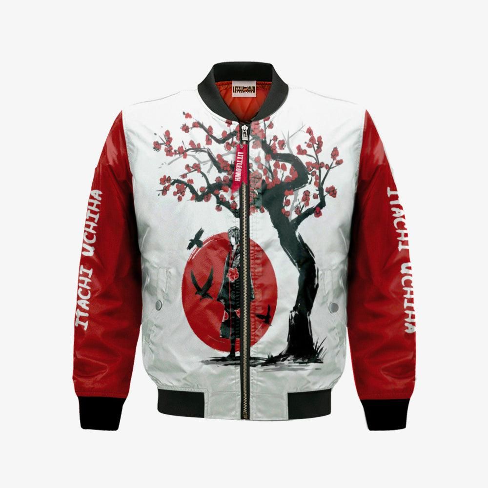 Itachi Akatsuki Bomber Jacket Custom Ninja Under The Sun Anime Cosplay Costumes Bomber Jacket Itachi Akatsuki Bomber Jacket Custom Ninja Under The Sun Anime Cosplay Costumes Bomber Jacket
