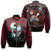 Jack Skellington And Sally True Love Never Dies Nightmare Before Christmas Halloween Horror 3D Bomber Jacket