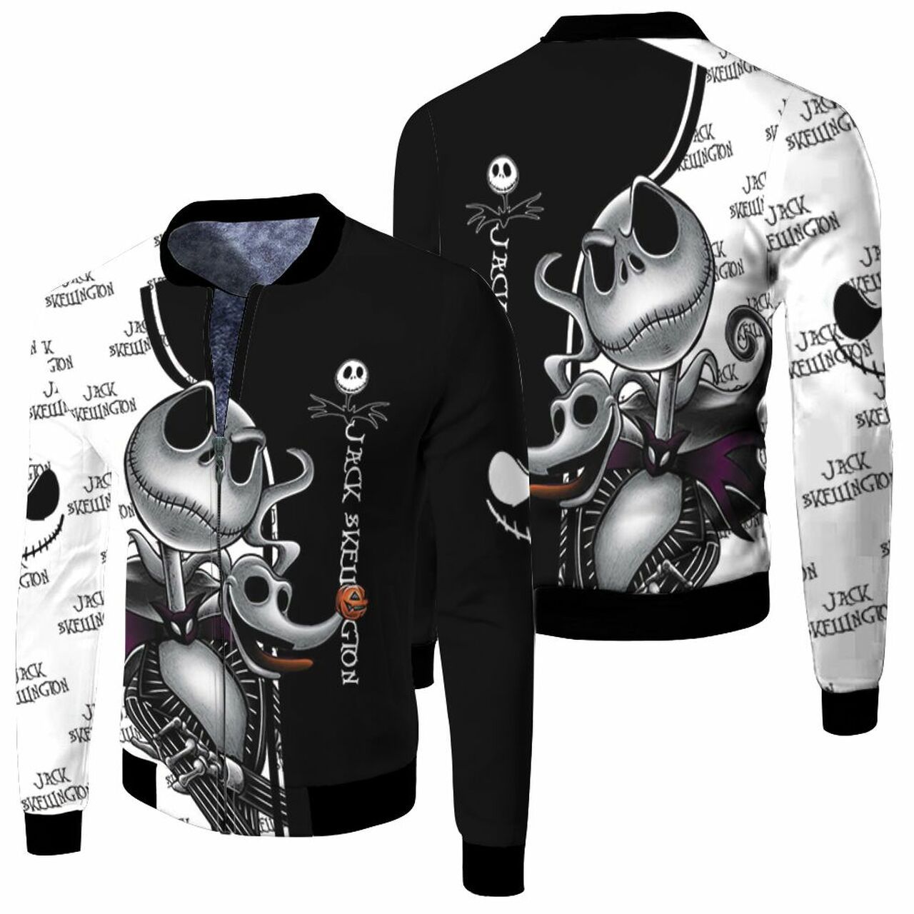 Jack Skellington Pattern Halloween Nightmare Before Christmas For Fan 3D T Shirt Hoodie Sweater Jersey Bomber Jacket Model 2664 Bomber Jacket Jack Skellington Pattern Halloween Nightmare Before Christmas For Fan 3D T Shirt Hoodie Sweater Jersey Bomber Jacket Model 2664 Bomber Jacket