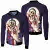 Jack Skellington Santa Costume Nightmare Before Christmas Halloween 3D T Shirt Hoodie Sweater Jersey Bomber Jacket Model 2672 Bomber Jacket