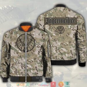 Jagermeister Camouflage Bomber Jacket