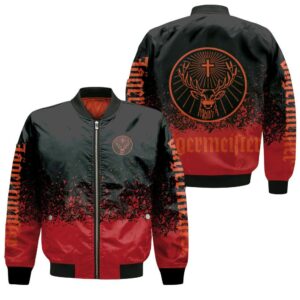 Jagermeister Logo For Alcohol Lover 3D Bomber Jacket