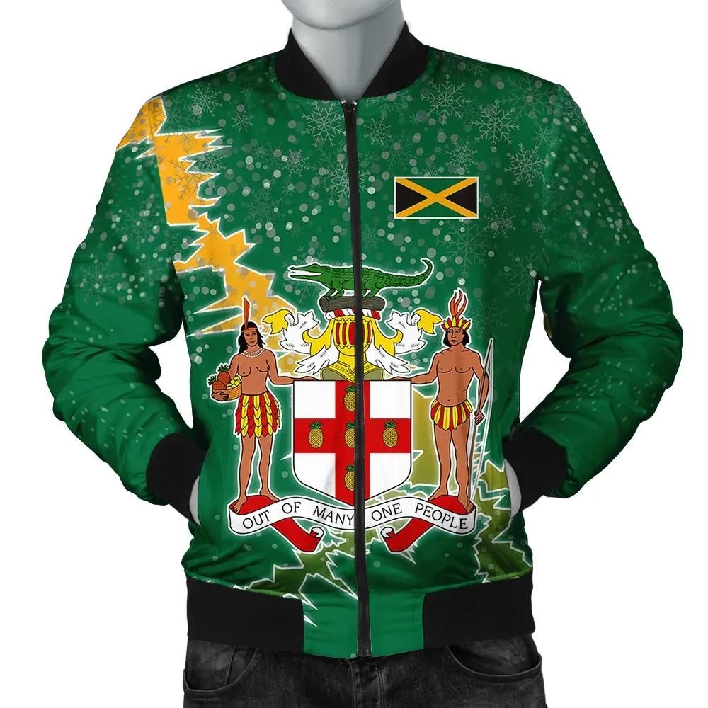 Jamaica Christmas Coat Of Arms Men Bomber Jacket X Style J78 Bomber Jacket Jamaica Christmas Coat Of Arms Men Bomber Jacket X Style J78 Bomber Jacket