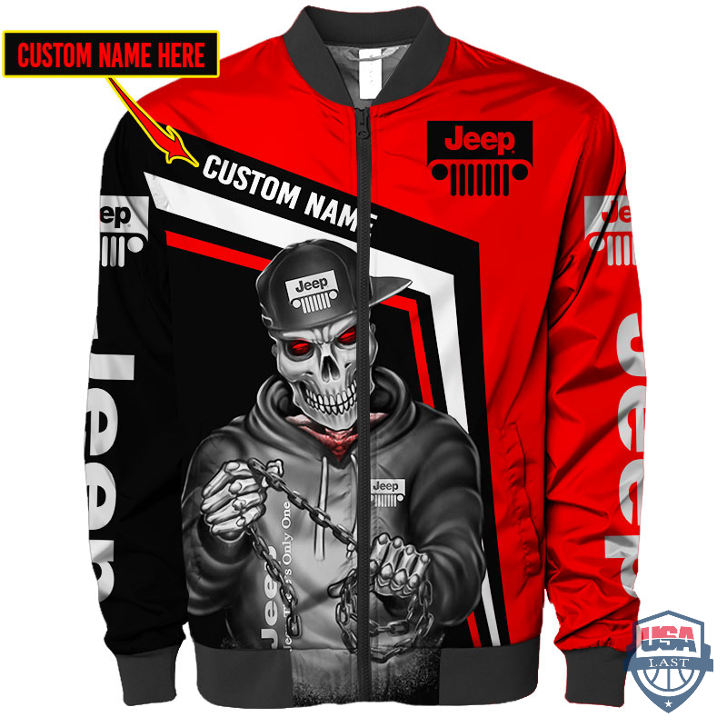 Jeep Ghost Rider Custom Name Bomber Jacket Jeep Ghost Rider Custom Name Bomber Jacket