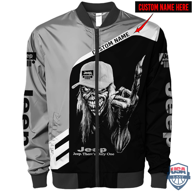 Jeep Grim Reaper Custom Name Bomber Jacket Jeep Grim Reaper Custom Name Bomber Jacket