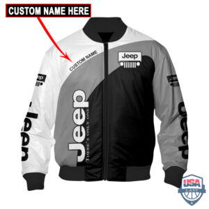 Jeep Theres Only One Custom Name Bomber Jacket