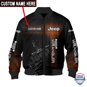 Jeep Wrangler Custom Name Bomber Jacket 01