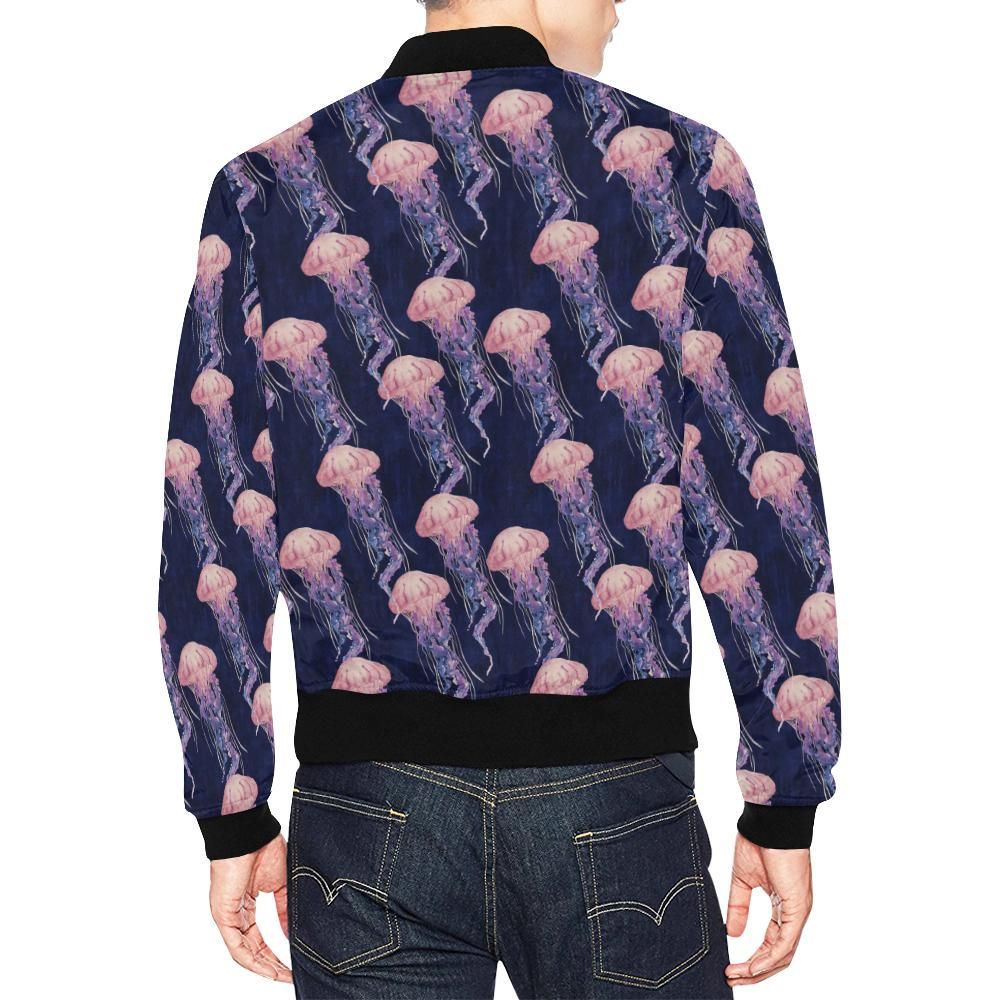 Jellyfish-Print-Pattern-Mens-Bomber-Jacket-2