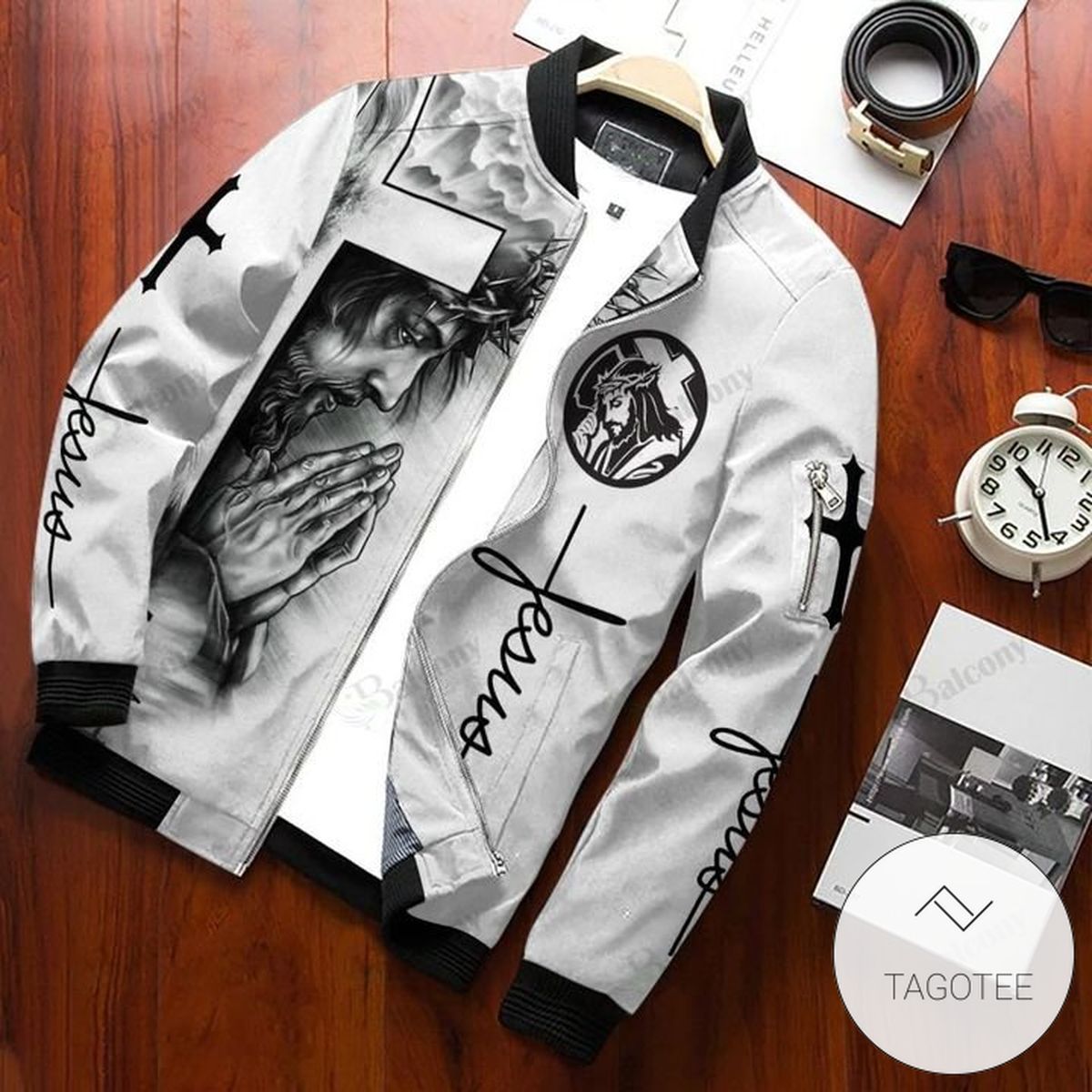 Jesus Let Your Faith Be Bigger Than Your Fear 3D Bomber Jacket Jesus Let Your Faith Be Bigger Than Your Fear 3D Bomber Jacket