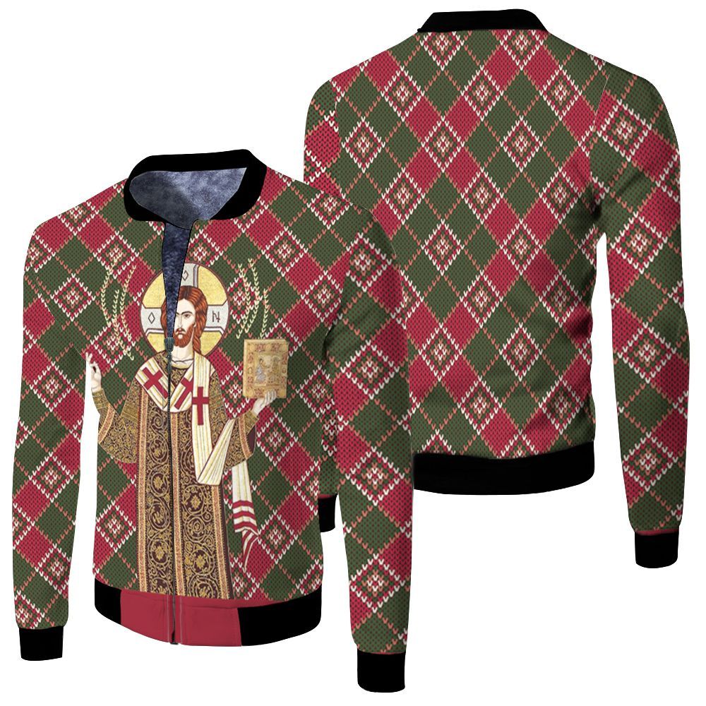 Jesus Sweater Christmas Gift Jersey Bomber Jacket Jesus Sweater Christmas Gift Jersey Bomber Jacket
