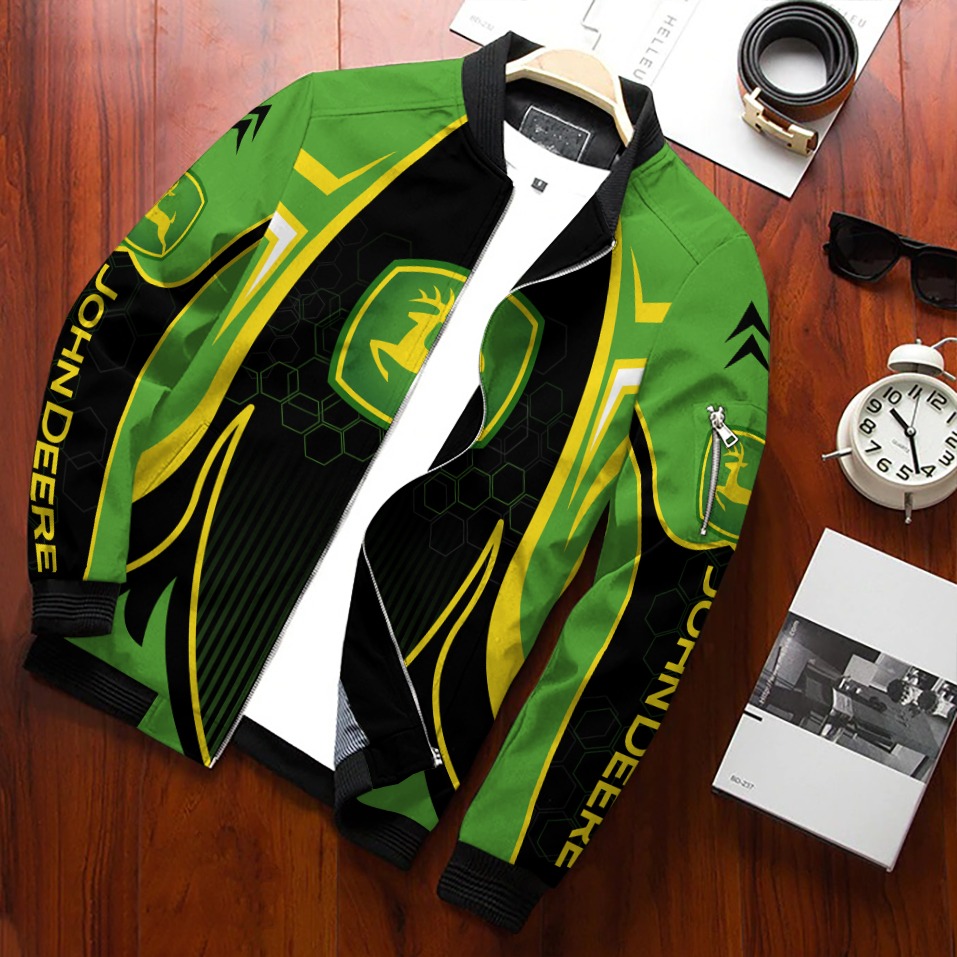 John Deere Full Print Bomber Jacket John Deere Full Print Bomber Jacket