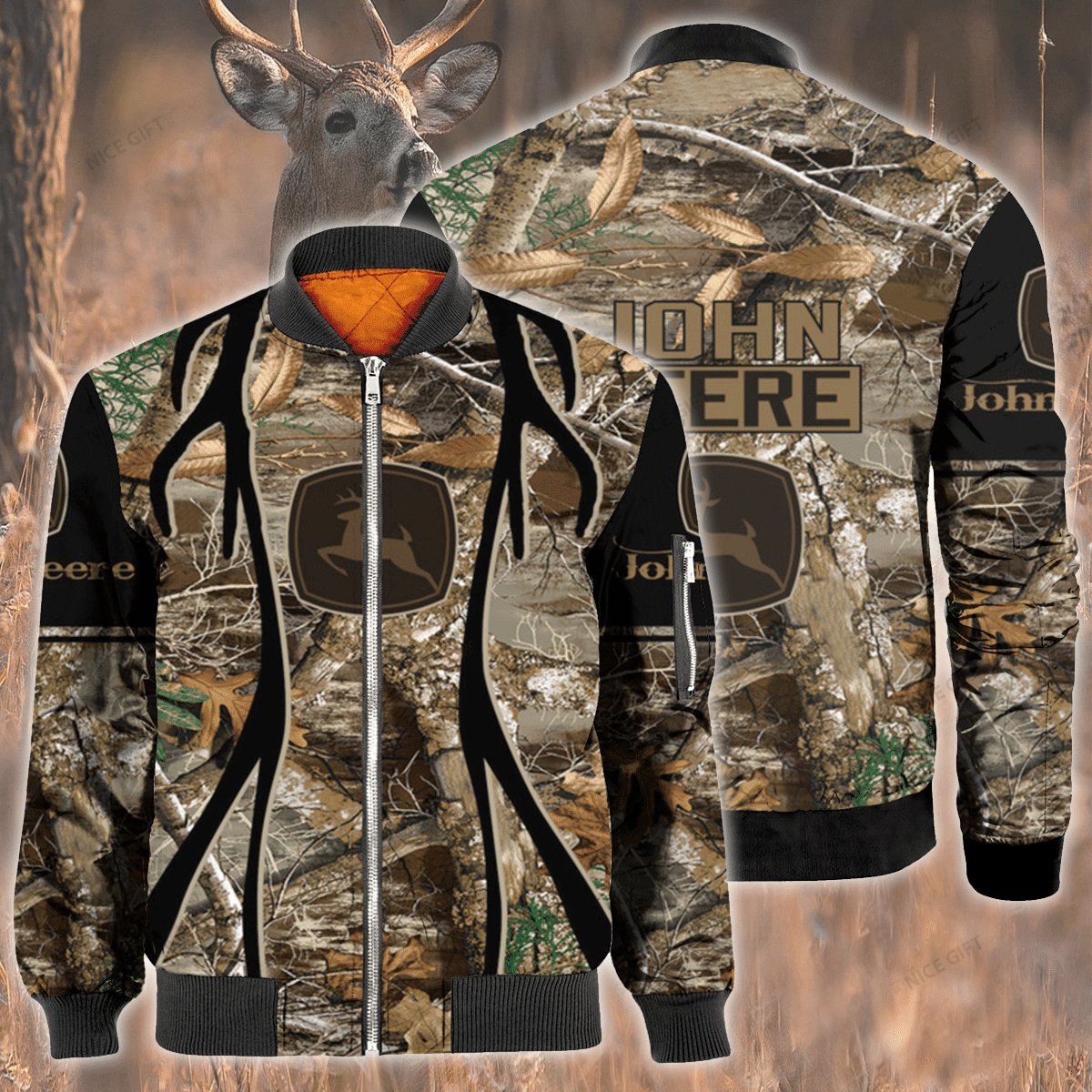 John Deere Hunting Bomber Jacket John Deere Hunting Bomber Jacket