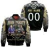 John Fogerty 61th Anniversary 1959 2020 Thank You For The Memories 3D Designed Allover Gift With Custom Name Number For John Fogerty Fans Bomber Jacket