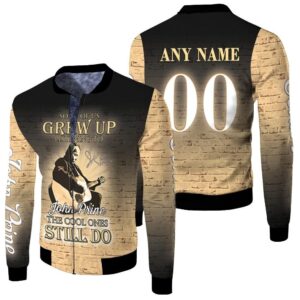 John Prine Some Of US Grew Up Listening To The Cool Ones Still Do 3D Designed Allover Gift With Custom Name Number For John Prine Fans Bomber Jacket