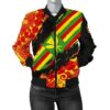 Kanaka Flag Polynesian Women's Bomber Jacket - Nora Style - AH J9 Bomber Jacket