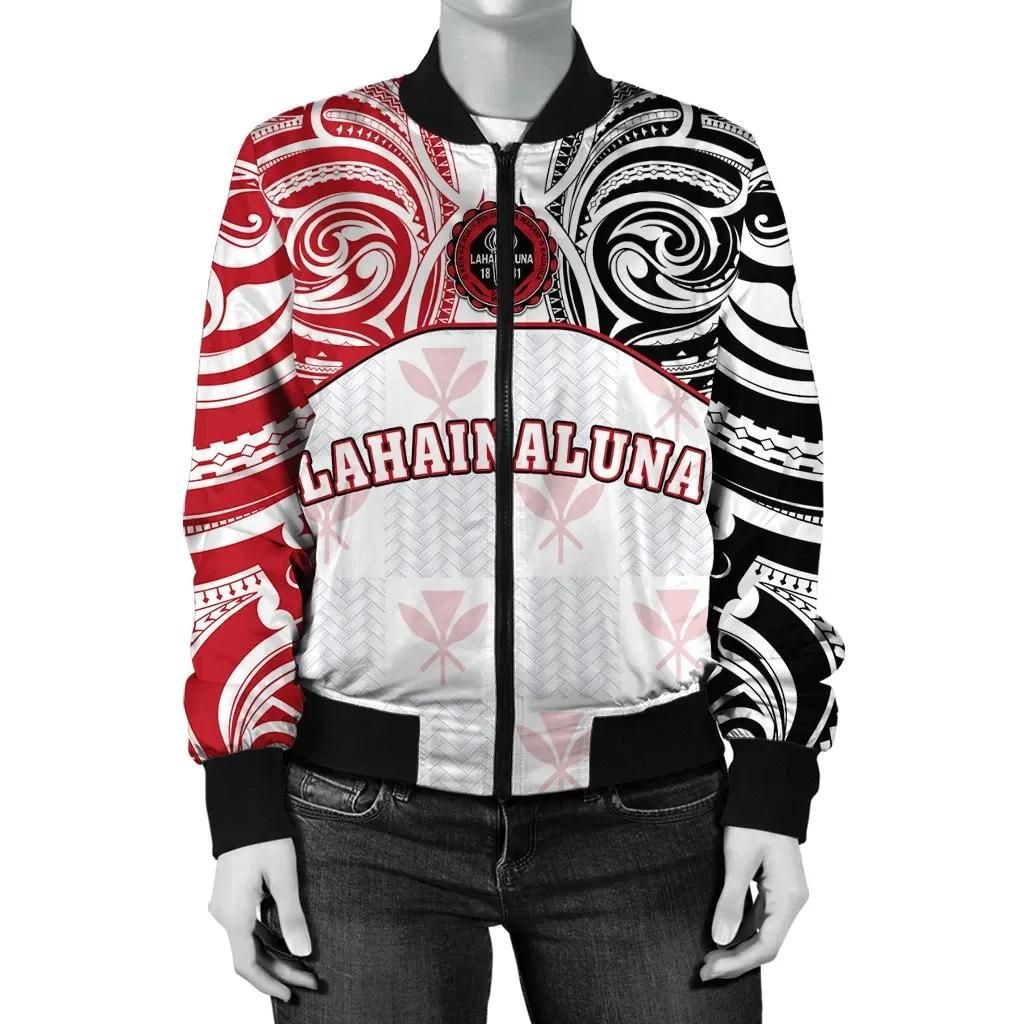 Kanaka Lahainaluna High School Women's Bomber Jacket bDemodern Style AH JH Bomber Jacket Kanaka Lahainaluna High School Women's Bomber Jacket bDemodern Style AH JH Bomber Jacket
