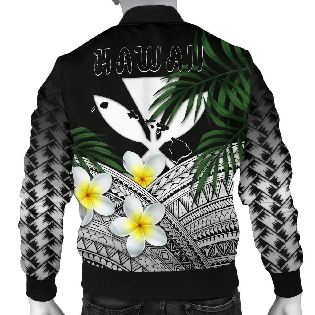 Polynesian Plumeria Banana Leaves Gray A02 Bomber Jacket Polynesian Plumeria Banana Leaves Gray A02 Bomber Jacket