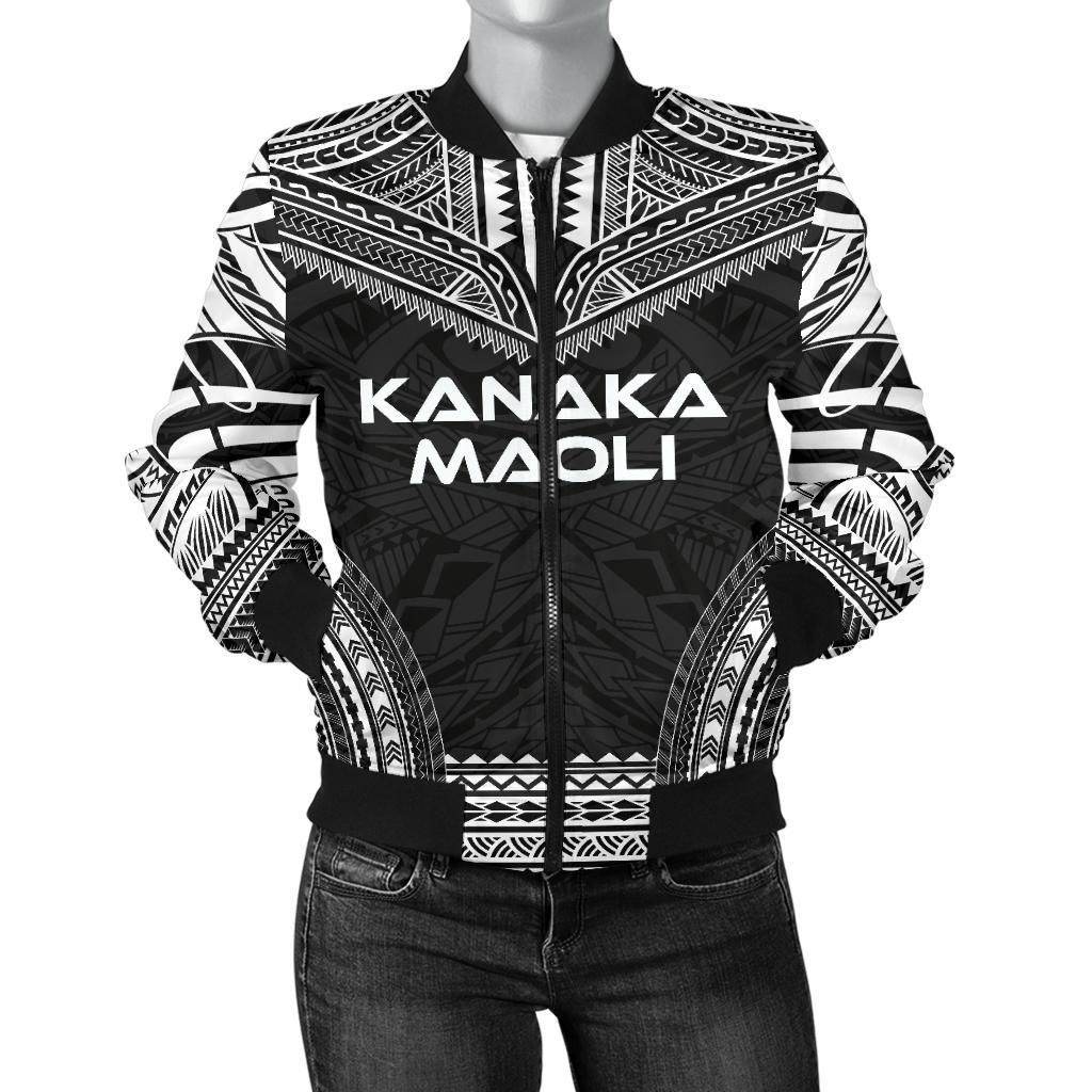 Kanaka Maoli Polynesian Chief Women'S Bomber Jacket - Black Version - Bn10 Bomber Jacket Kanaka Maoli Polynesian Chief Women'S Bomber Jacket - Black Version - Bn10 Bomber Jacket