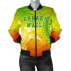 Kanaka Maoli Polynesian Women's Bomber Jacket - Turtle Style - AH J9 Bomber Jacket