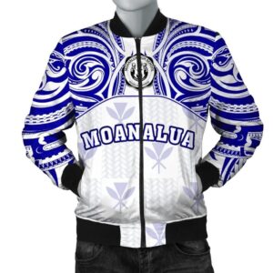 Kanaka Moanalua High School Men's Bomber Jacket bDemodern Style AH JH Bomber Jacket