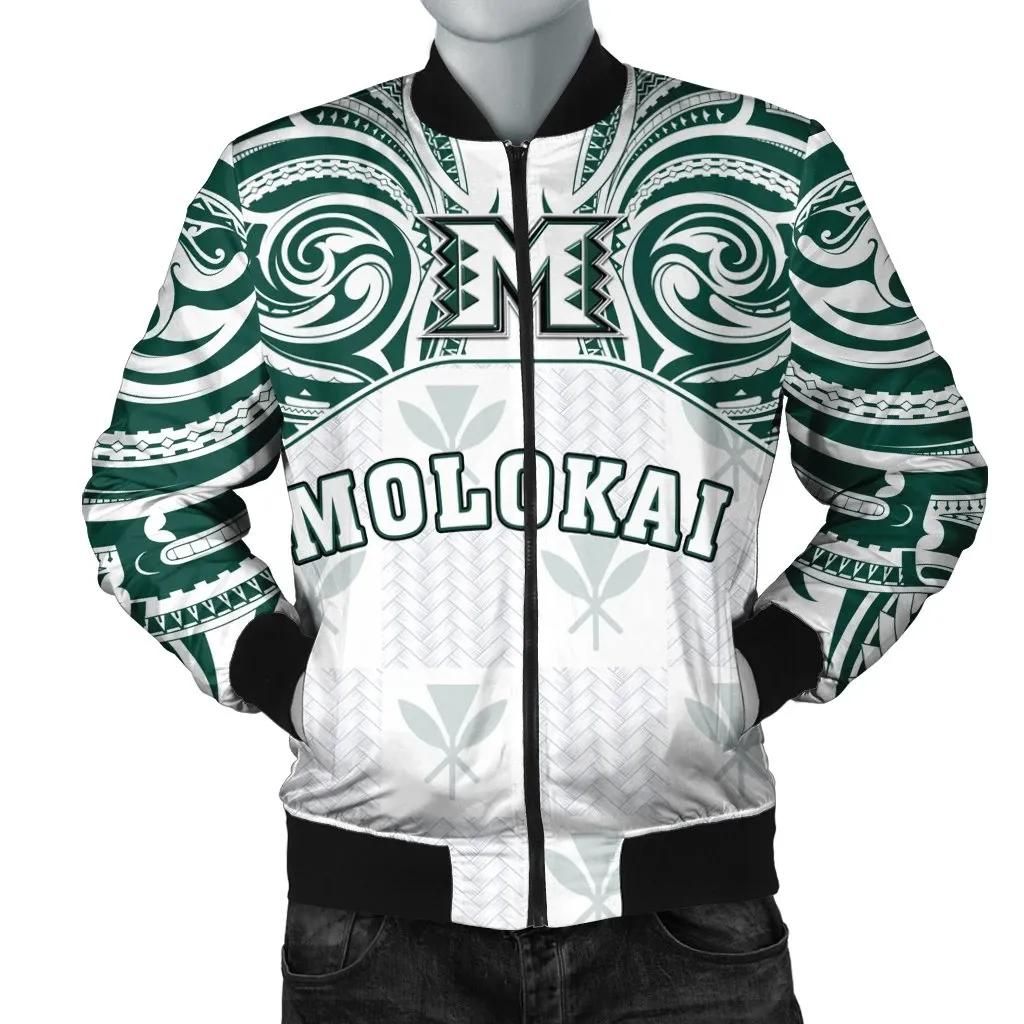 Kanaka Molokai High School Men's Bomber Jacket bDemodern Style AH JH Bomber Jacket Kanaka Molokai High School Men's Bomber Jacket bDemodern Style AH JH Bomber Jacket