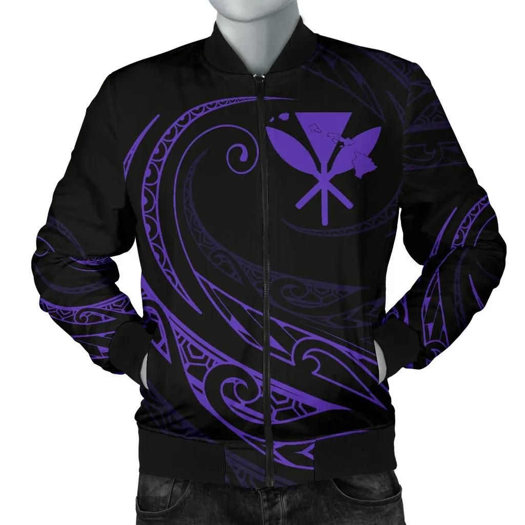 Kanaka Polynesian Men√¢‚Ǩ‚Ñ¢s Bomber Jacket - Purple - Frida Style - AH J9 Bomber Jacket Kanaka Polynesian Men√¢‚Ǩ‚Ñ¢s Bomber Jacket - Purple - Frida Style - AH J9 Bomber Jacket