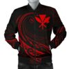 Kanaka Polynesian Men√¢‚Ǩ‚Ñ¢s Bomber Jacket - Red - Frida Style - AH J9 Bomber Jacket