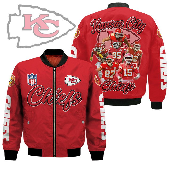 Kansas City Chiefs Players Nfl Bomber Jacket Kansas City Chiefs Players Nfl Bomber Jacket
