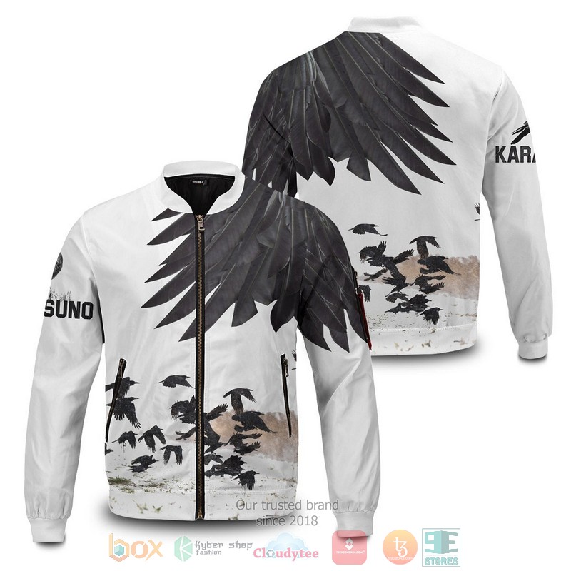 Karasuno Crows Bomber Jacket Karasuno Crows Bomber Jacket