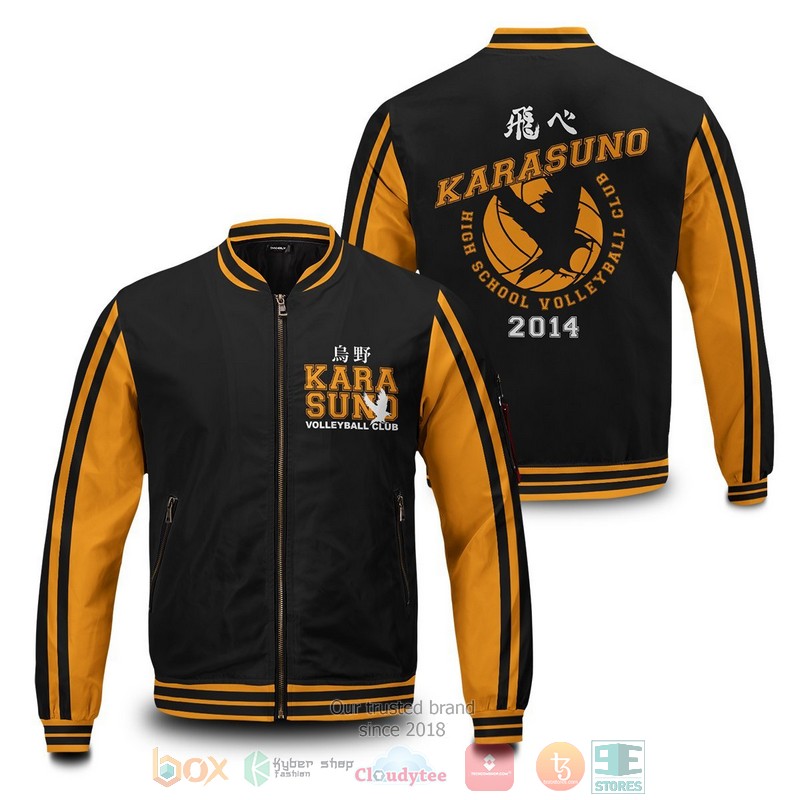 Karasuno Jersey Bomber Jacket Karasuno Jersey Bomber Jacket