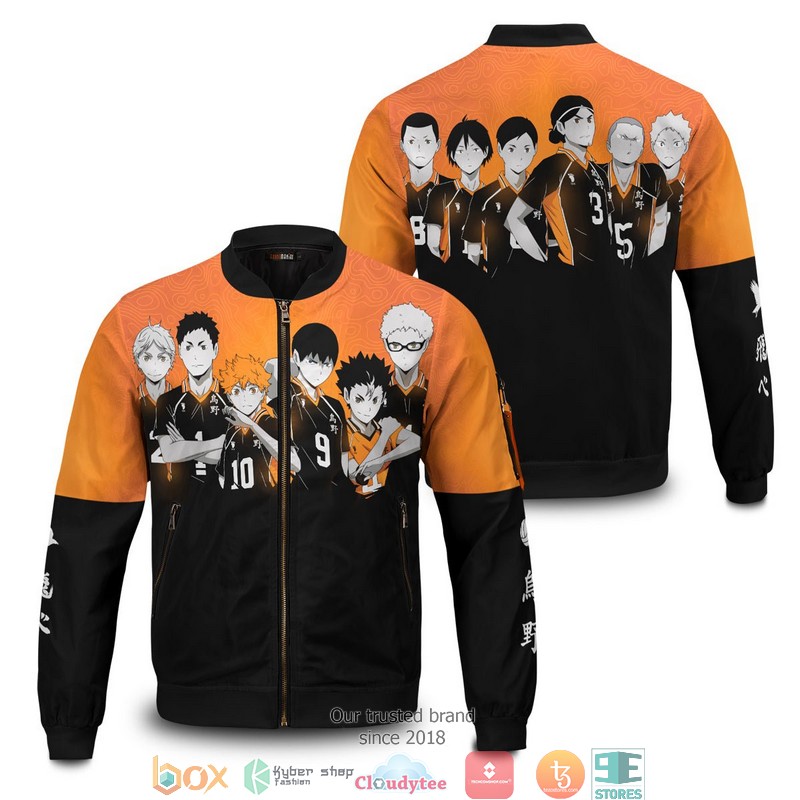 Karasuno Squad Bomber Jacket Karasuno Squad Bomber Jacket