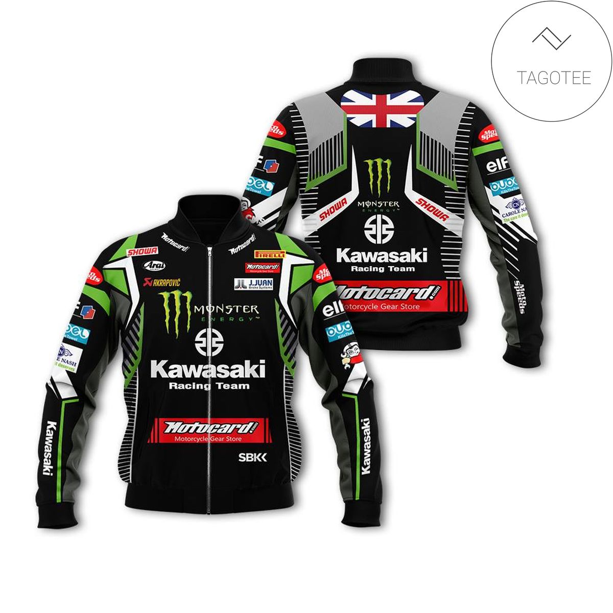 Kawasaki Moto Gp Motorcycle Racing Team 3D Bomber Jacket Kawasaki Moto Gp Motorcycle Racing Team 3D Bomber Jacket