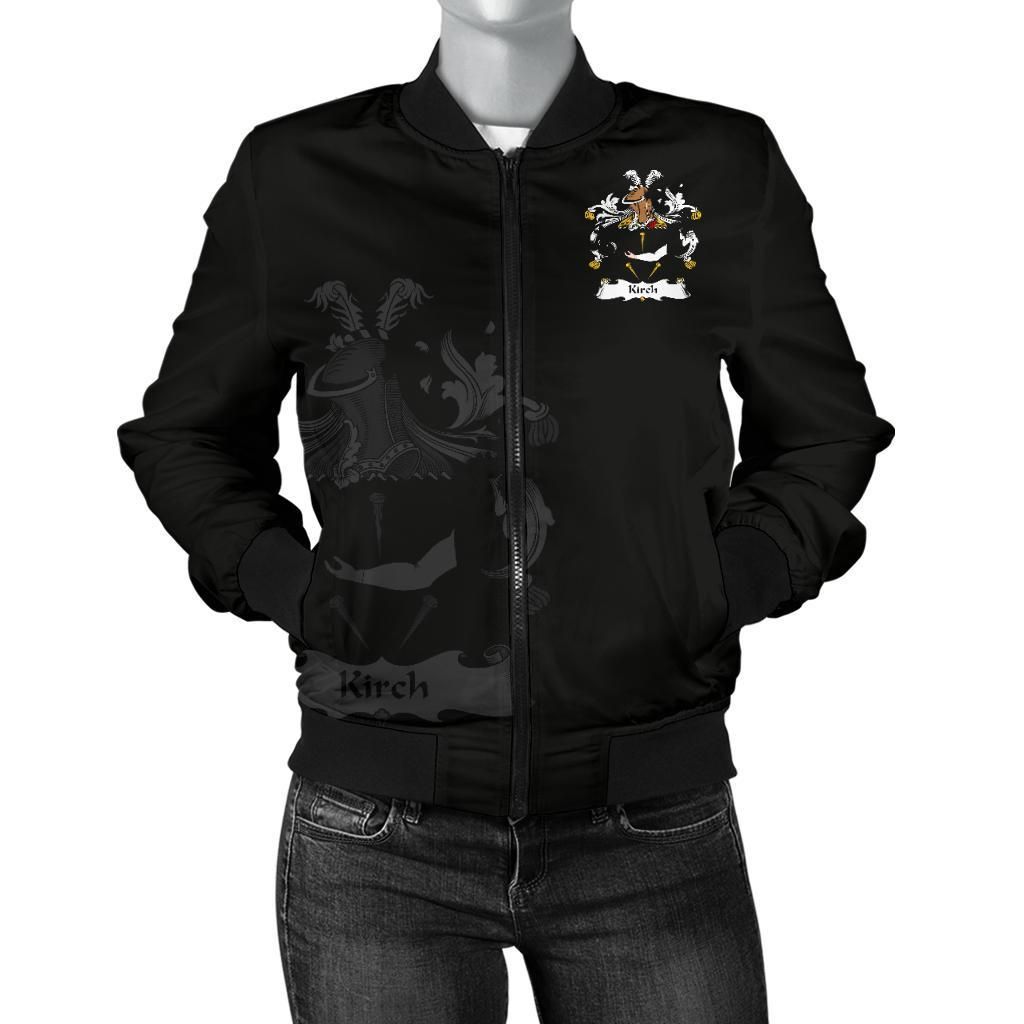 Kirch Germany Men's Bomber Jacket - German Family Crest A7 Bomber Jacket Kirch Germany Men's Bomber Jacket - German Family Crest A7 Bomber Jacket