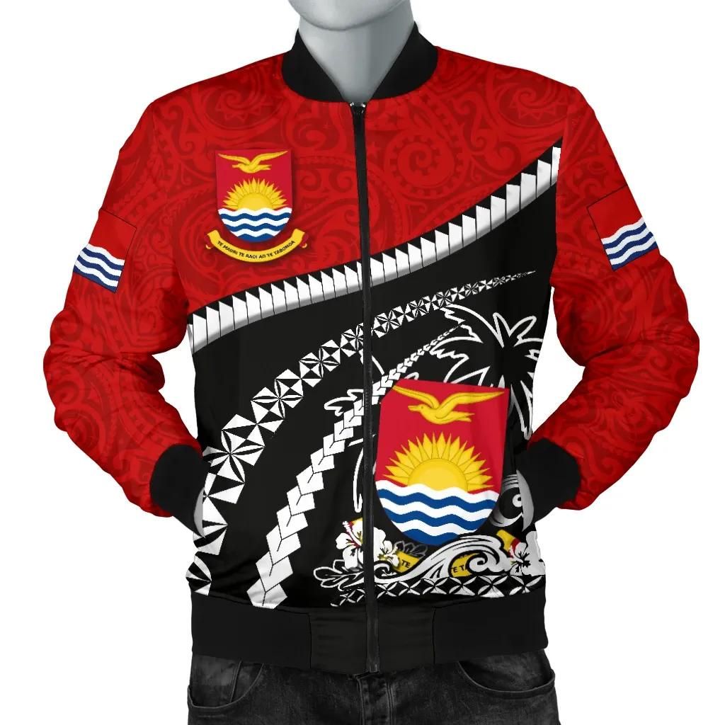Kiribati Men Bomber Jacket - Road to Hometown K4 Bomber Jacket Kiribati Men Bomber Jacket - Road to Hometown K4 Bomber Jacket