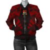 Kiribati Women Bomber Jacket - Polynesian Tattoo Red - BN0110 Bomber Jacket
