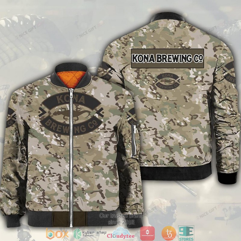 Kona Brewing Camouflage Bomber Jacket Kona Brewing Camouflage Bomber Jacket