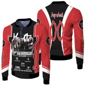 Korn 27th Anniversary Thank You For The Memories Rock band 3D Designed Allover Gift With Custom Name Number For Korn Fans.jpg Bomber Jacket